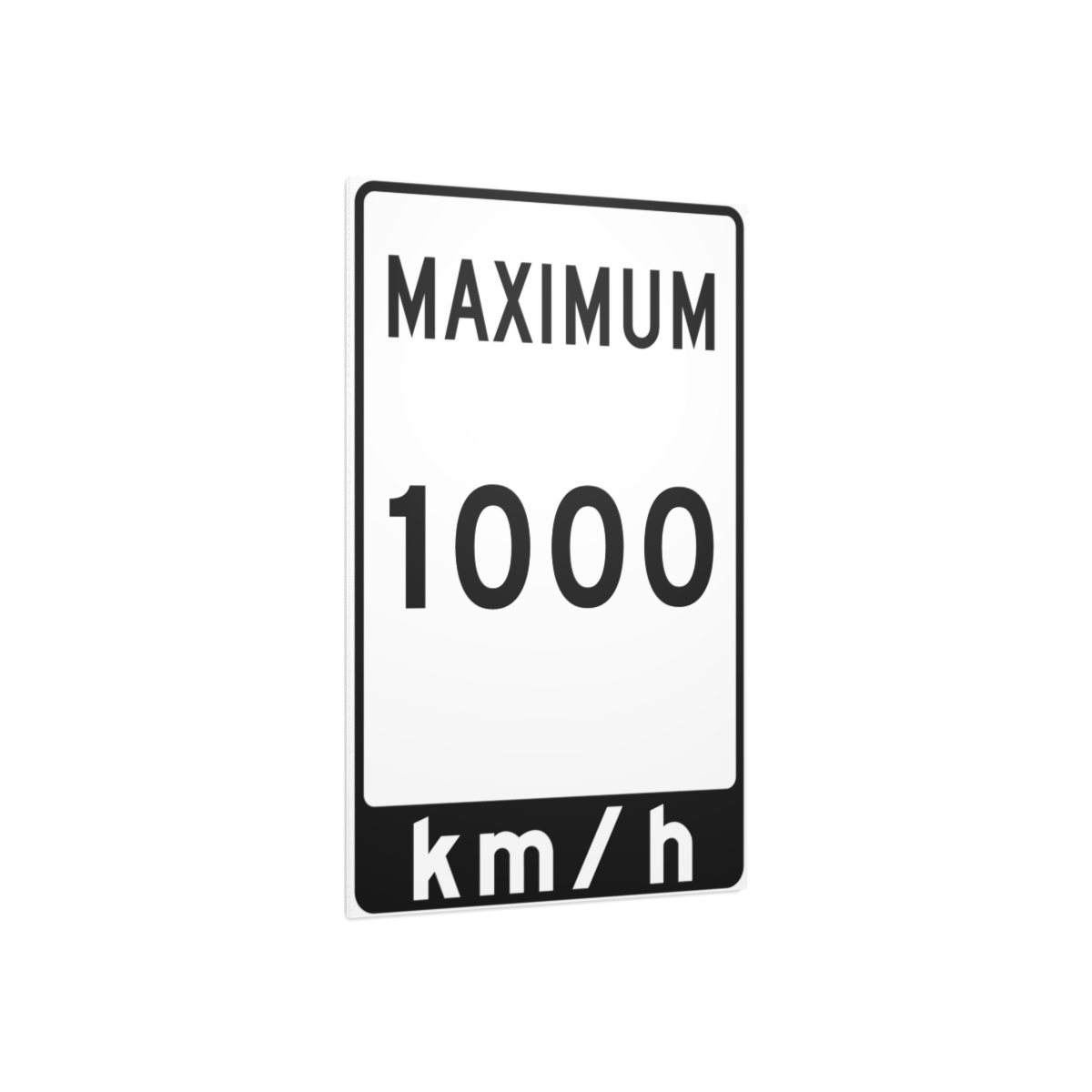 Customizable speed limit sign display board